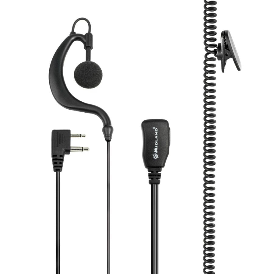 Midland A21M Micro-casque 2 broches - Ecouteur pour radio Midland