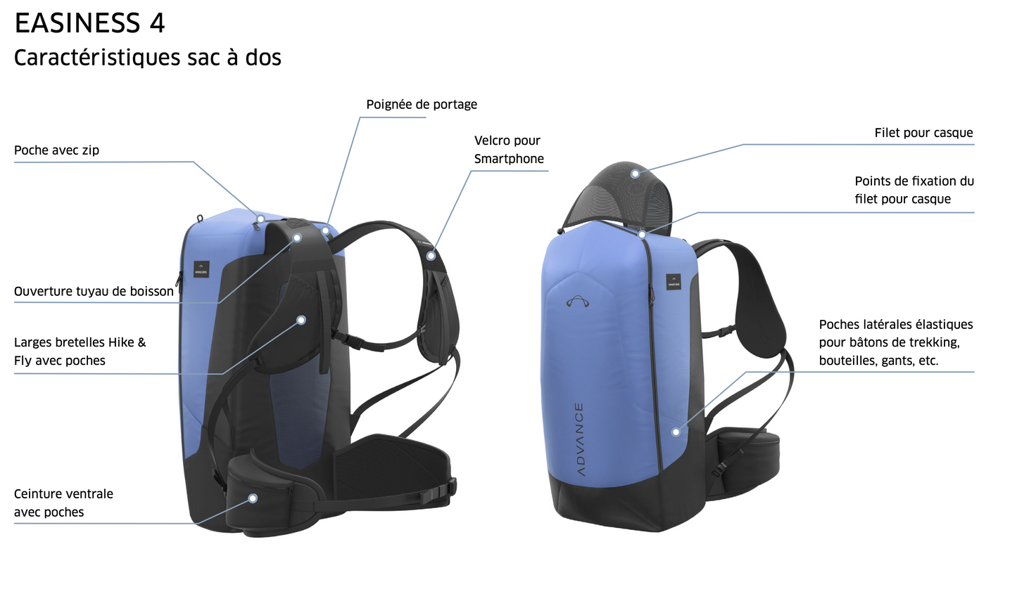 Advance Easiness 4 reversible harness