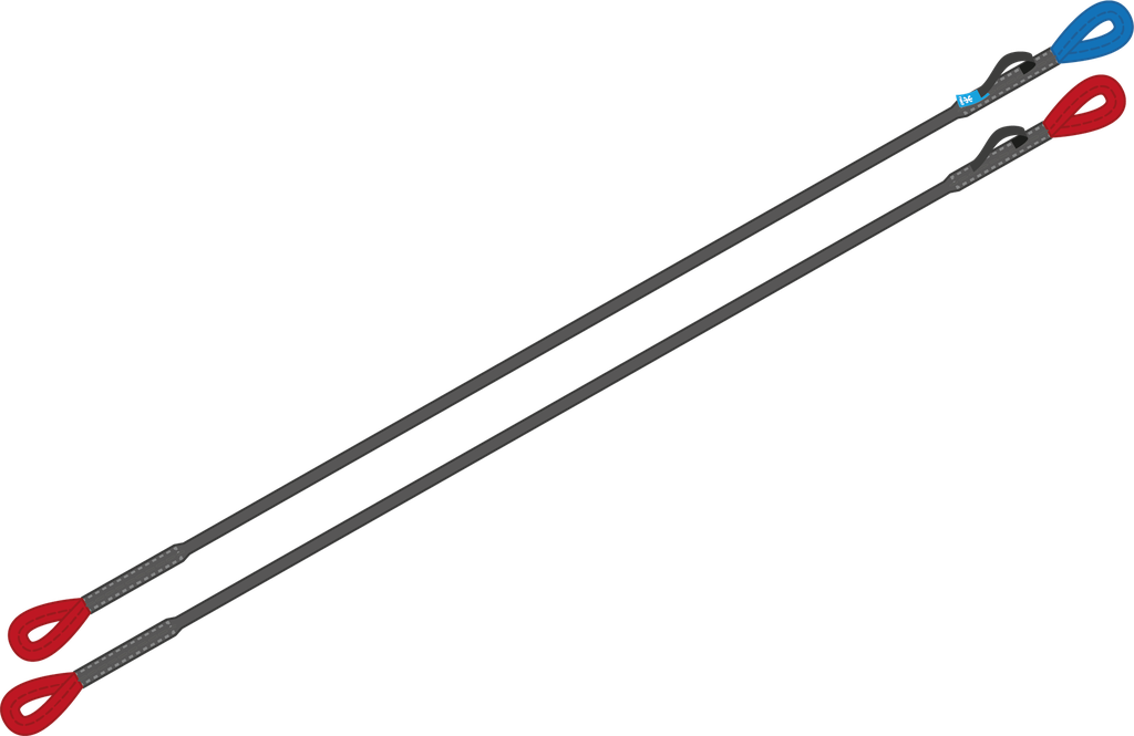 Néo Rescue Bridle Drisses Elevateurs secours séparées 125cm