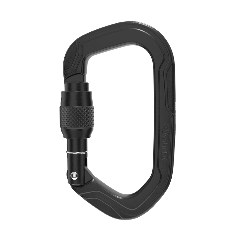 Aura Aluminum Carabiner, 16 kN, Black
