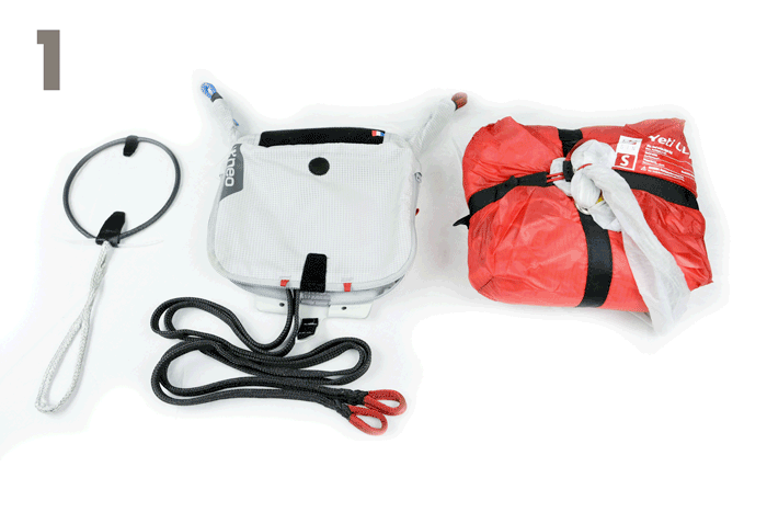 Neo lite 2.0 ventral rescue parachute container