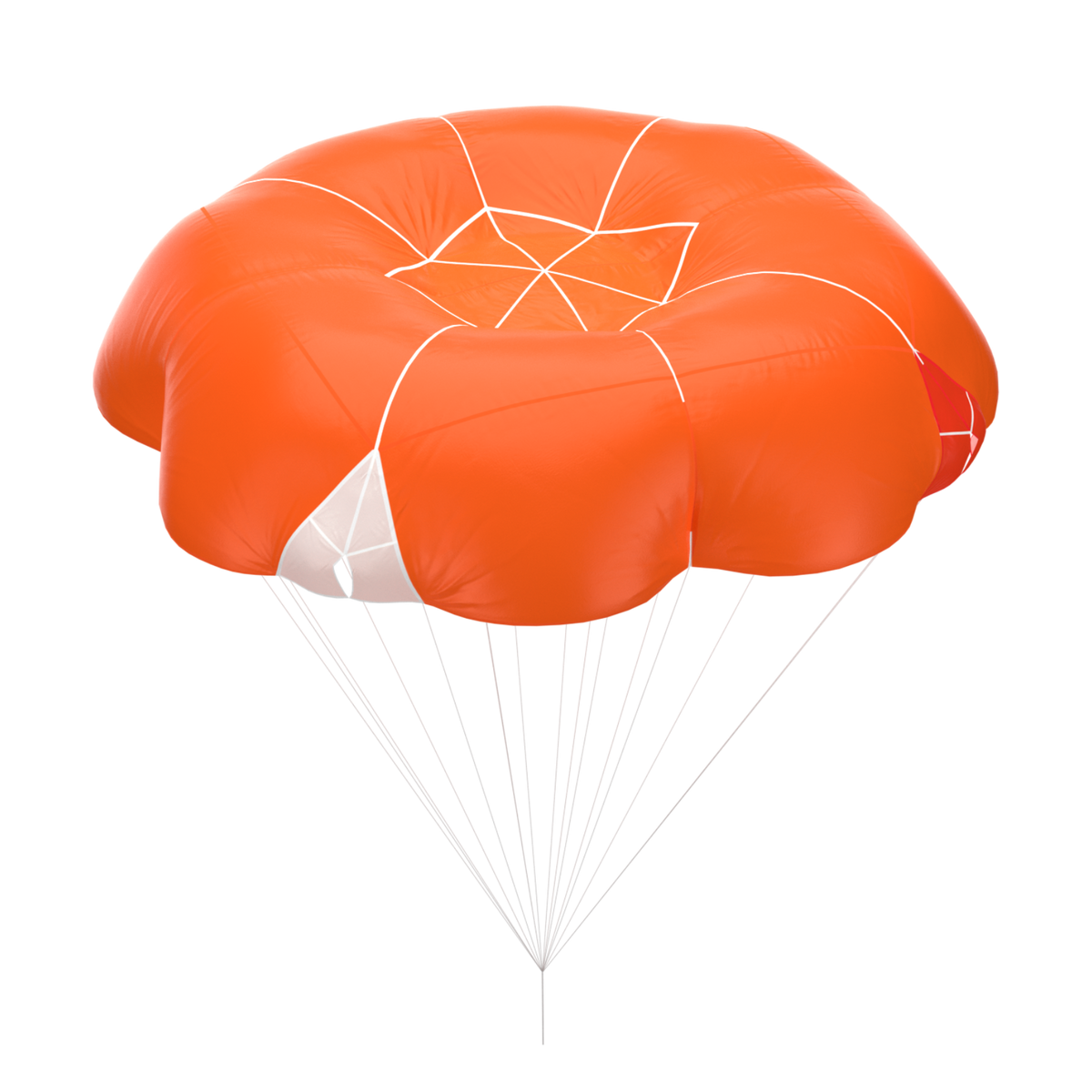 COMPANION - SQR LIGHT 2 - taille 120 - Parachute d'occasion PAR060 - SQR LIGHT 2 120 - C27676 - dans L057 SKU PAR060 orange - Parc école