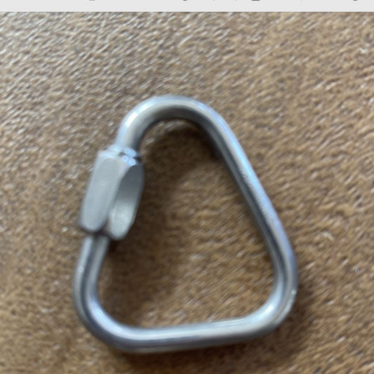 Delta-Schnellverschluss aus Edelstahl 4 mm (pro Einheit)