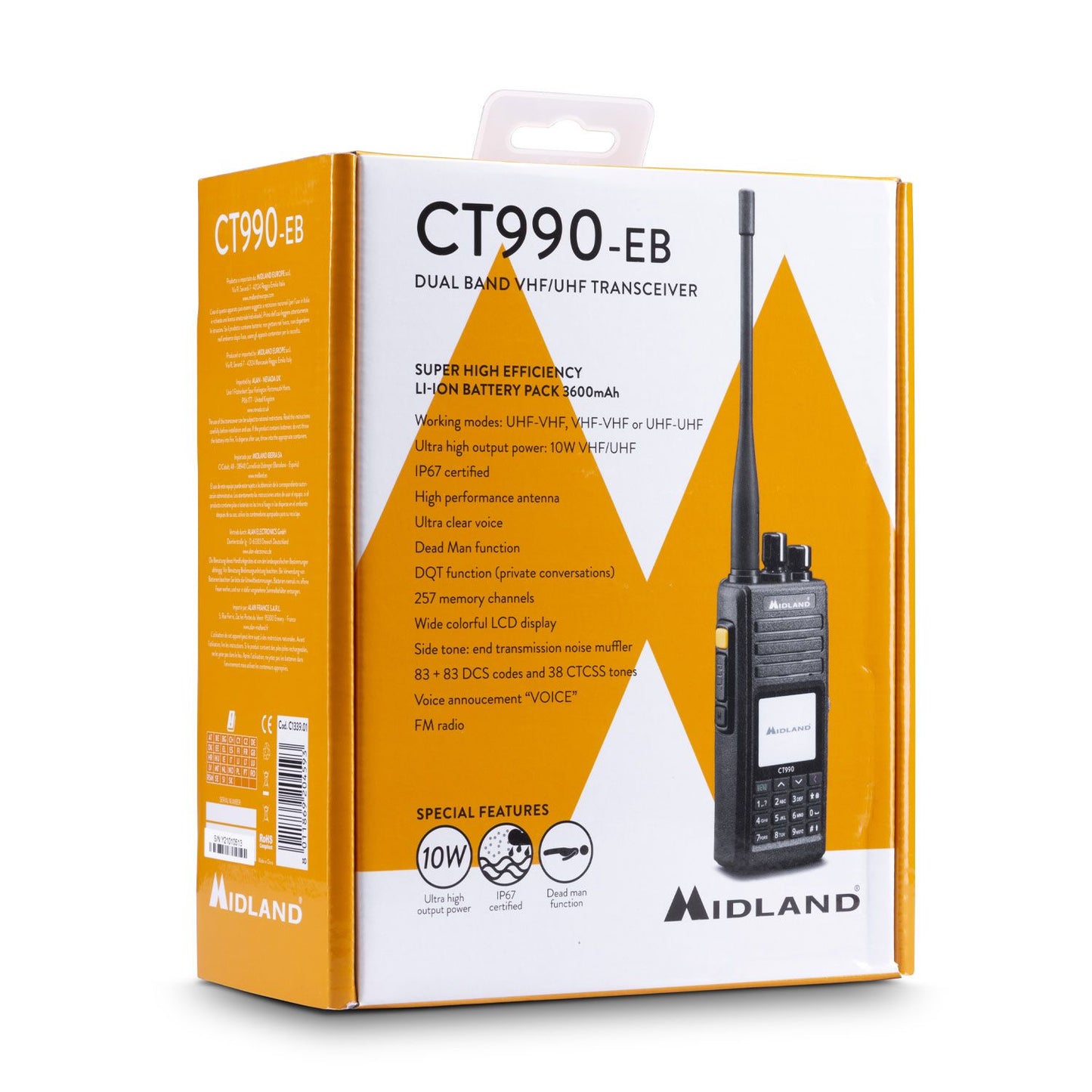 Radio Midland CT990-EBR  bi-bande