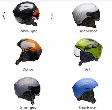 Casque Icaro NeroHero Carbone véritable, avec visière Casque Icaro NeroHero Carbone véritable, avec visière