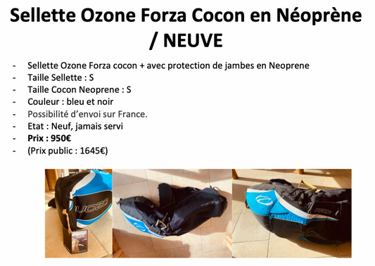 Sellette cocon Ozone FORZA - taille S - NEUVE