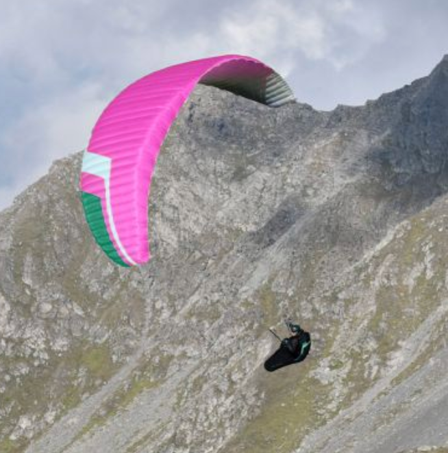 Niviuk HOOK 6 parapente EN-B progression - Voile démo taille 28 (PTV 95-120) couleur néon