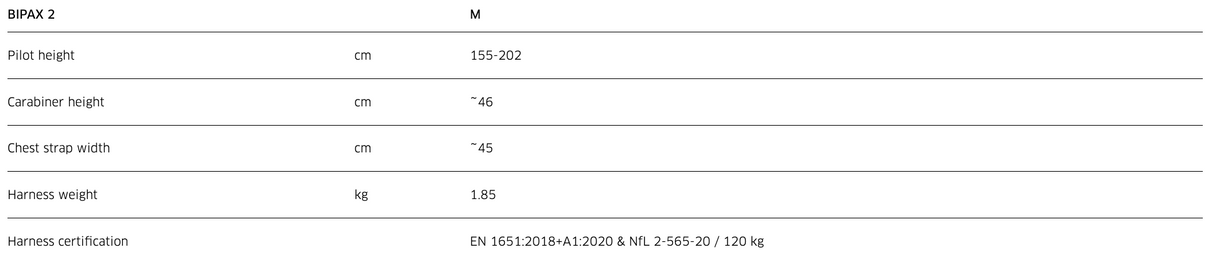 Sellette biplace passager Advance Bipax 2