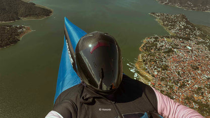 Casque Icaro NeroHero Carbone véritable, avec visière