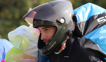 Casque Icaro NeroHero Carbone véritable, avec visière