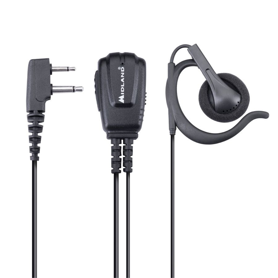 Midland MA24 L Pro Microphone 2 Pin - Ecouteur pour radio Midland