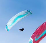 Flare Moustache 2 – Parakite 15m Burgundy (Mauve et verte) - Démo