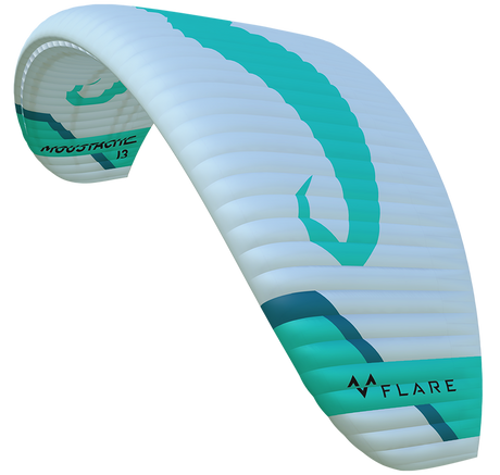 Flare Moustache 2 – Parakite 22m Dove (Blanche et verte) - Démo