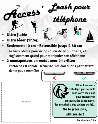 Leash pour telephone