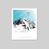 Carte postale Mont-Blanc Parapente