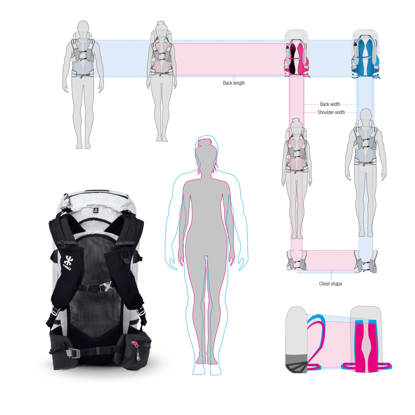 Sac à dos technique HIKE femme NEO 20 / 30 / 45 l