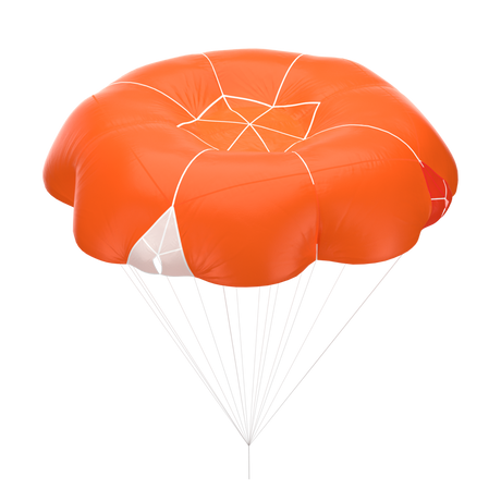 COMPANION - SQR LIGHT 2 - taille 120 - Parachute d'occasion PAR060 - SQR LIGHT 2 120 - C27676 - dans L057  SKU PAR060 orange - Parc école