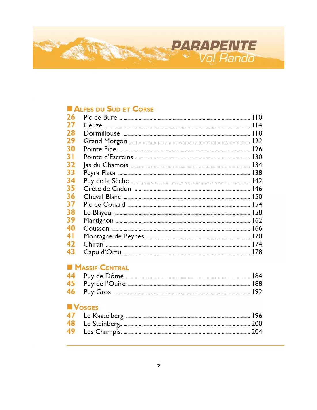 Vol-rando en France - Editions du Chemin des Crêtes