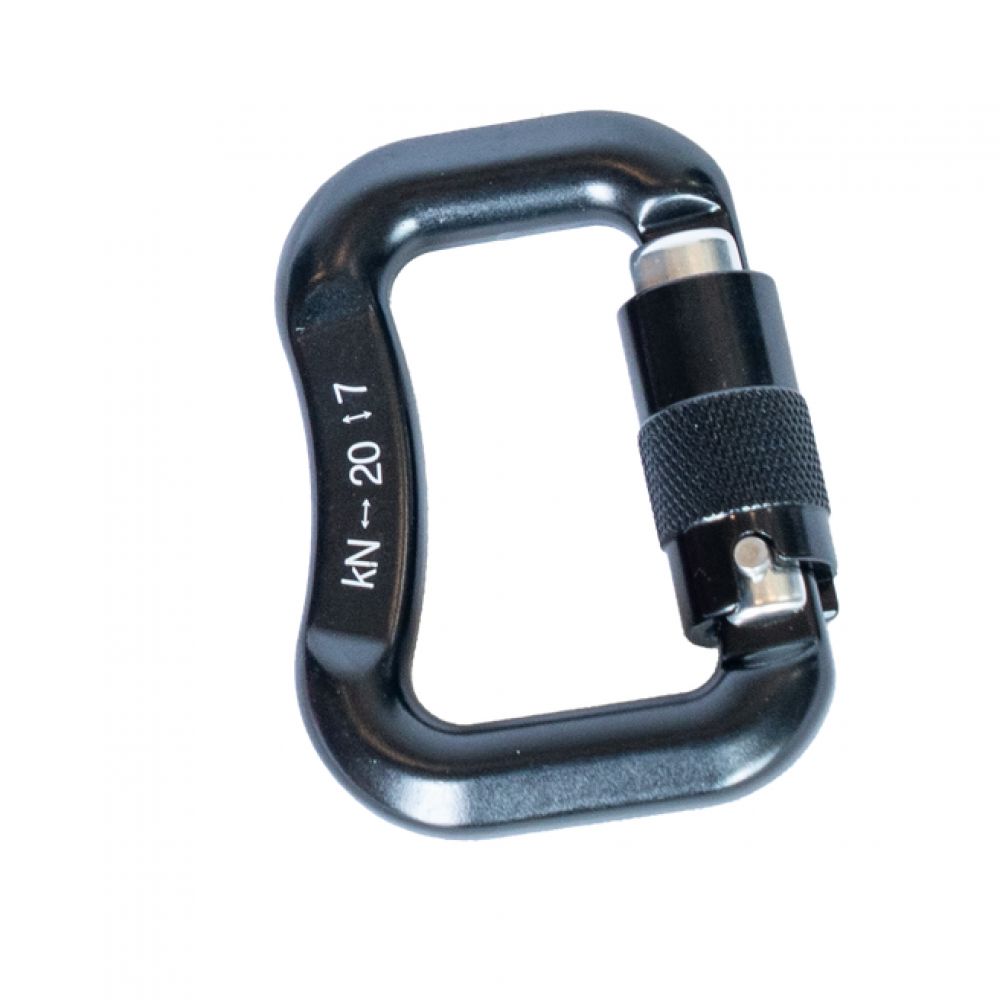 Black zicral automatic carabiner 30 mm (unit)