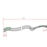 SUPAIR Élévateurs / Drisses biplace  Dyneema 215 cm (la paire)
