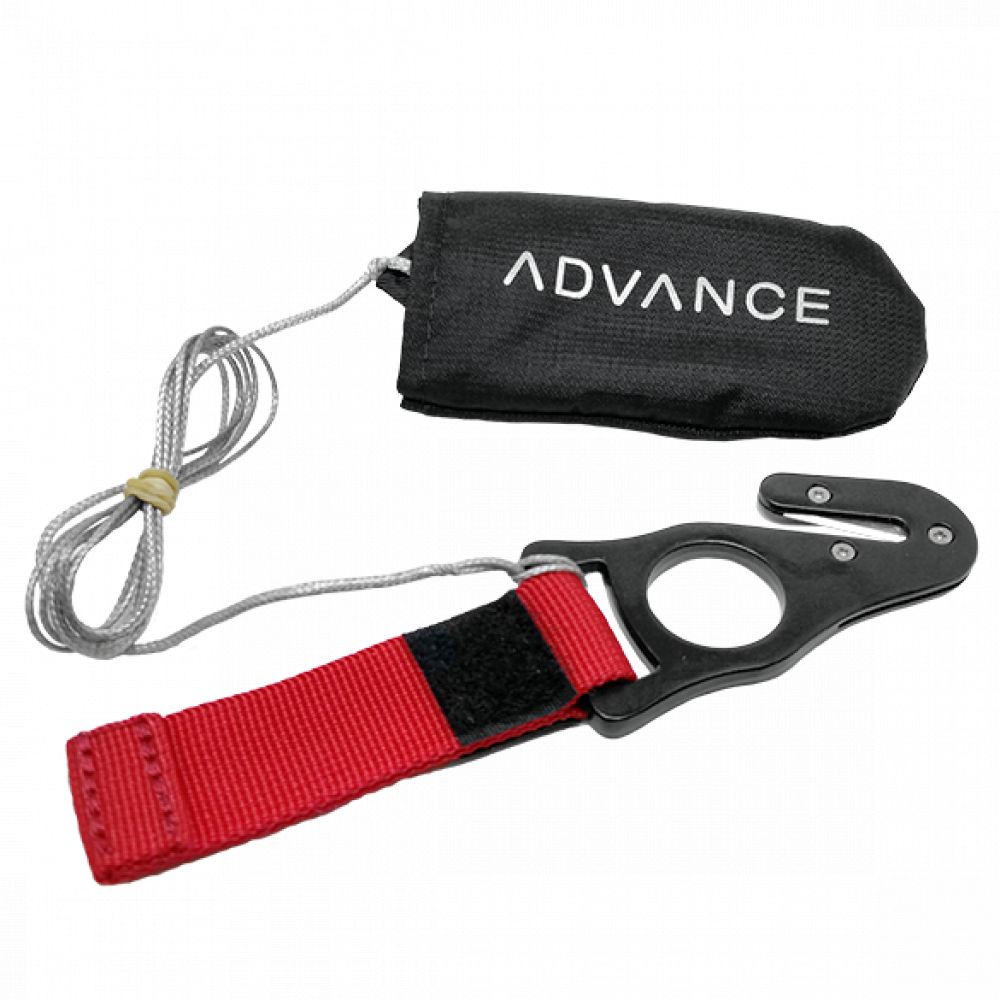 Coupe suspente Advance avec pochette - Hook knife